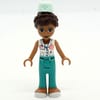 Donna - White Veterinarian Jacket, Dark Turquoise Pants, Hat