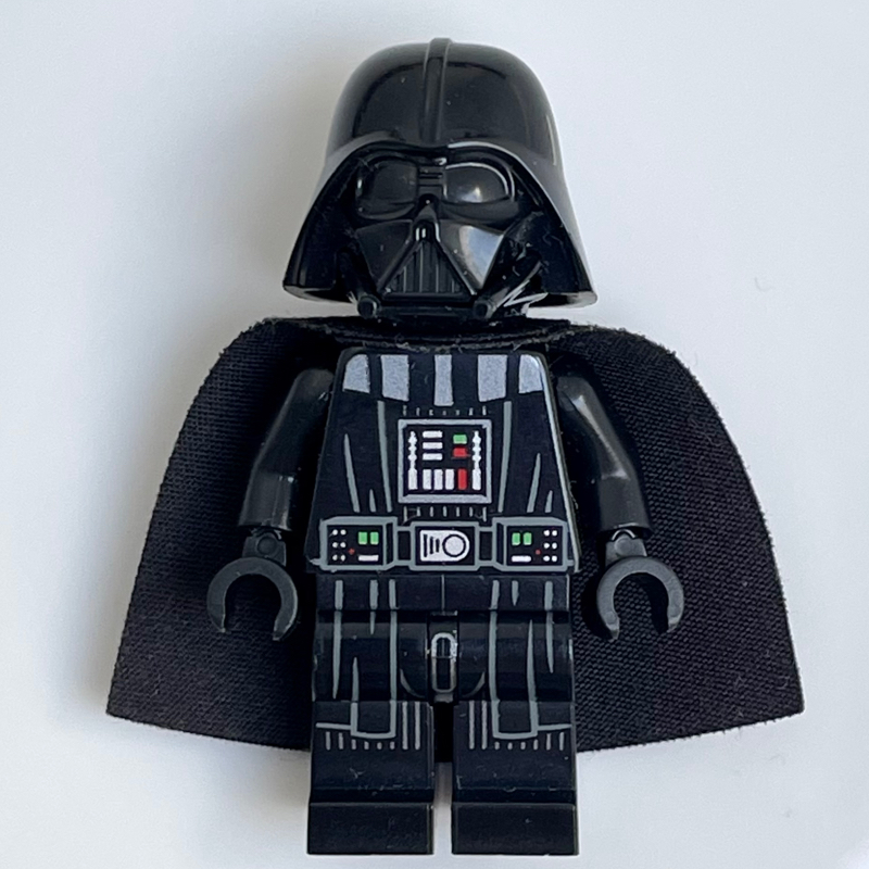 LEGO Darth Vader, White Skin, 50231 Cape, Robe Hem and Stripes on Legs, Plain Arms (fig-011126)