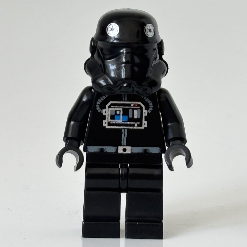 LEGO TIE Pilot, Plain Legs, Eyemask Head Print (87556 Helmet) (fig-011216)