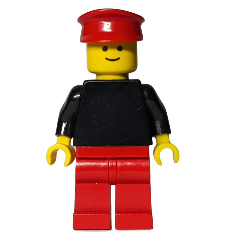LEGO Black Torso, Red Legs, Red Hat (fig-011239)