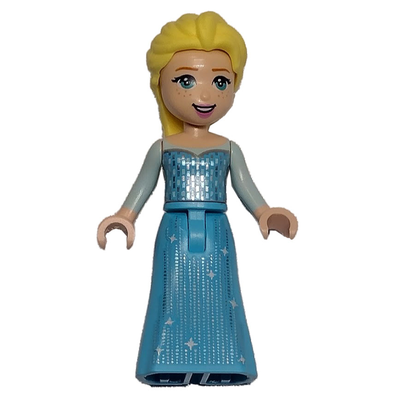 LEGO Elsa, Medium Azure Dress, No Cape (fig-011334)