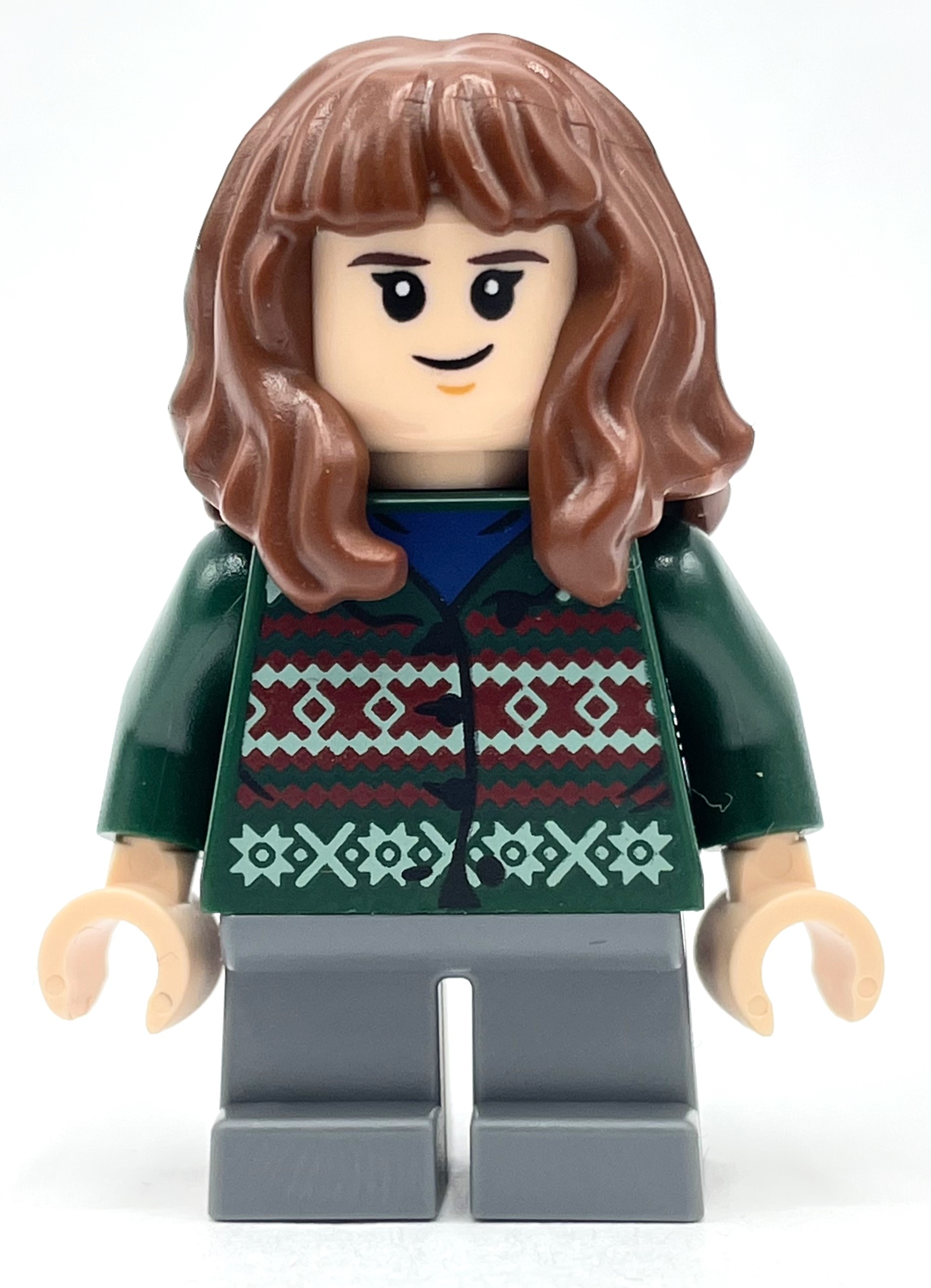LEGO Hermione Granger, Dark Green Sweater, Short Dark Bluish Gray Legs (fig-011362)