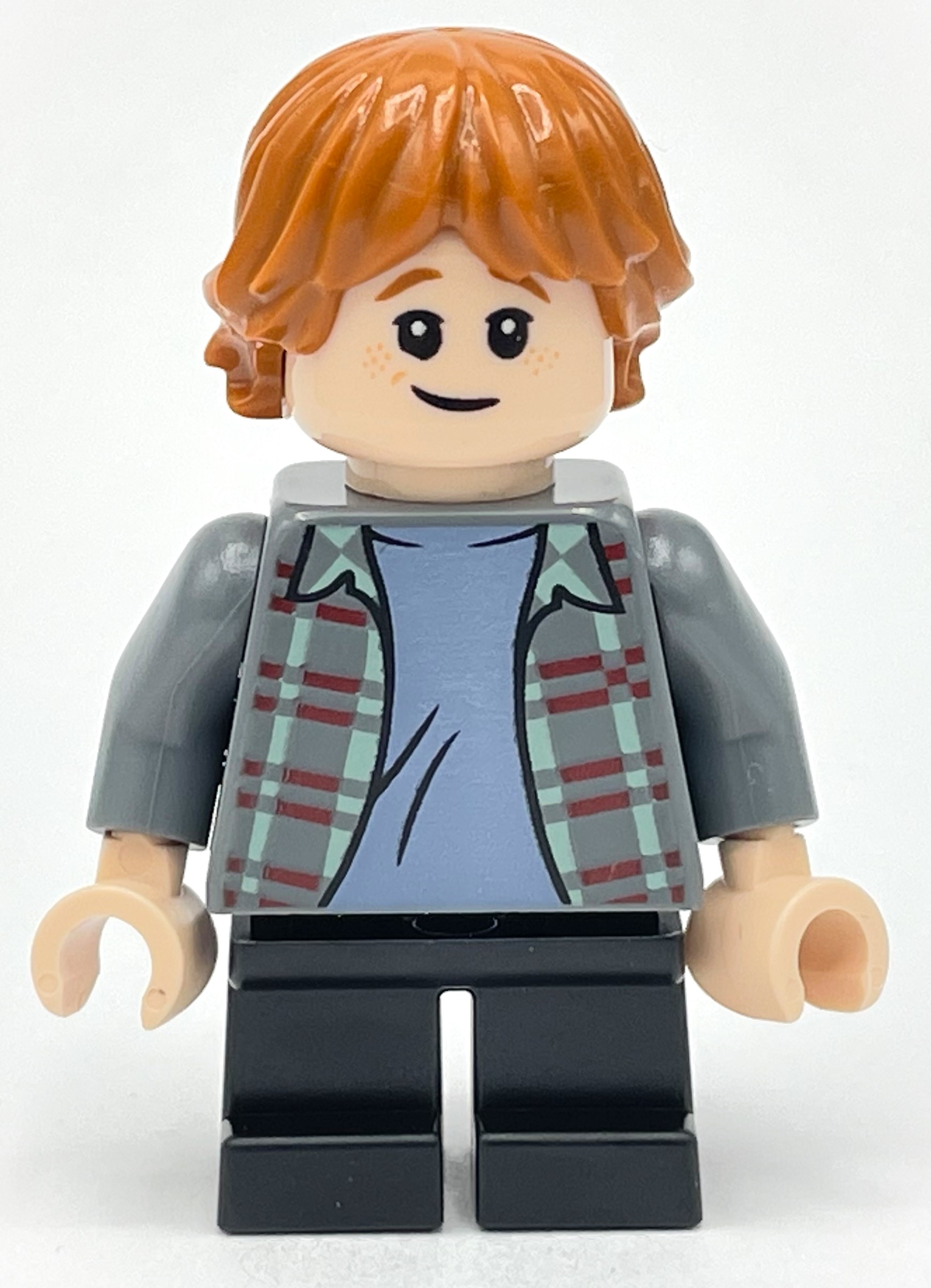 LEGO Ron Weasley, Light Bluish Gray Shirt, Short Legs (fig-011363)