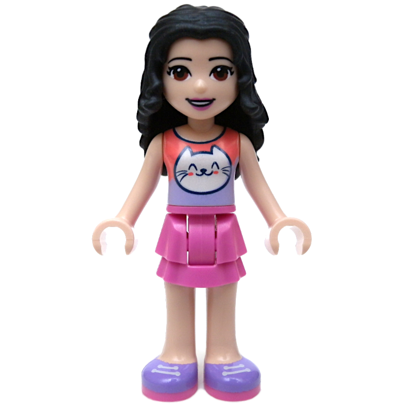 LEGO Emma - Coral Top, Dark Pink Skirt (fig-011388)