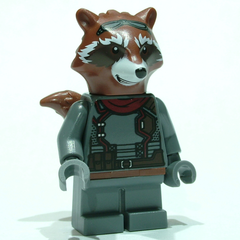 LEGO Rocket Raccoon, Dark Bluish Gray Outfit (fig-011392)