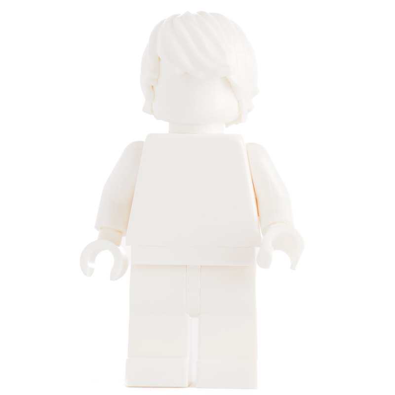 LEGO Monochrome White with Hair (fig-011437)