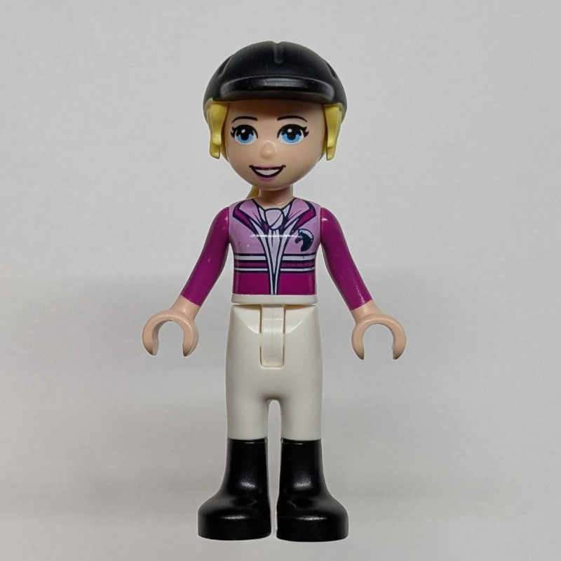 LEGO Stephanie - Magenta/Bright Pink Torso, White Pants, Black Cap (fig-011452)