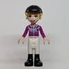 Stephanie - Magenta/Bright Pink Torso, White Pants, Black Cap