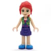 Mia - Bright Green Top, Medium Lavender Skirt