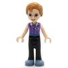 Julian - Lavender Shirt, Black Pants, Medium Nougat Hair