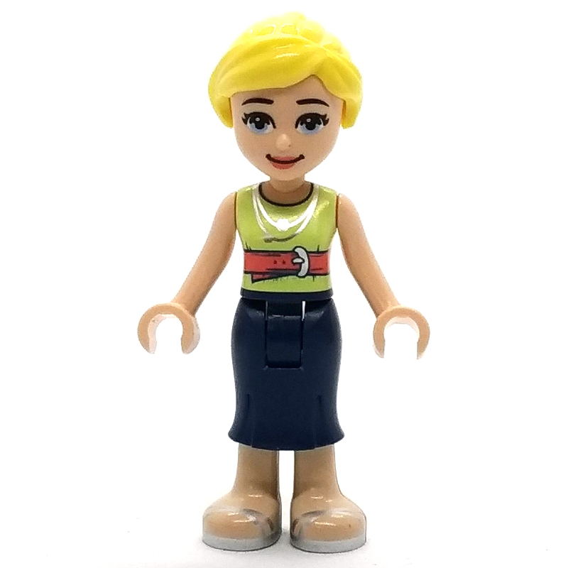 LEGO Marisa - Yellowish Green Top, Dark Blue Skirt, Bright Light Yellow Hair (fig-011462)