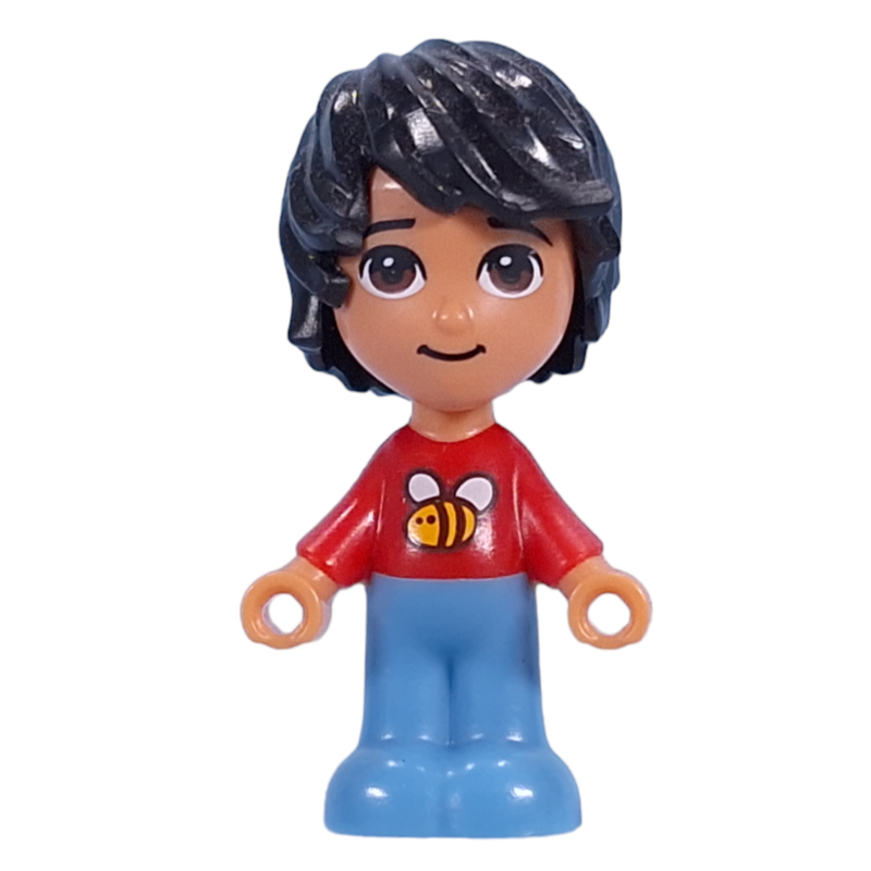 LEGO Kevin, Microdoll, Red Shirt, Blue Pants, Black Hair (fig-011465)