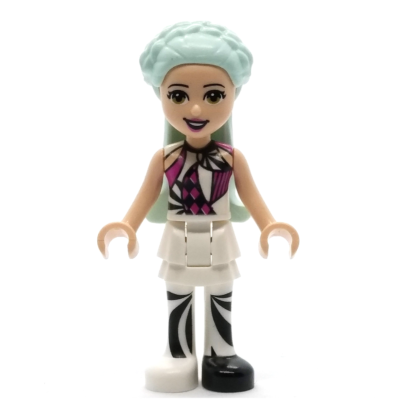 LEGO Stella - White Top, White Skirt, Light Aqua Hair (fig-011471)