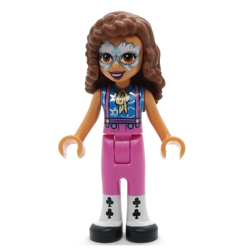 LEGO Olivia - Dark Azure Top, Dark Pink Pants, Face Paint (fig-011474)