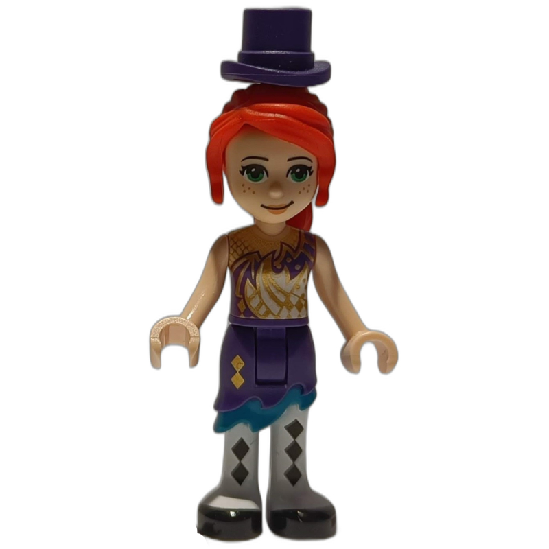 LEGO Mia - Gold/Dark Purple Top, Dark Purple Skirt (fig-011478)