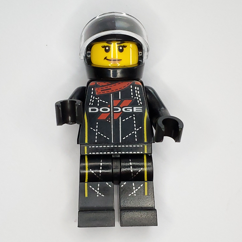 LEGO Race Driver - Black Torso, Black Legs, Black Helmet (fig-011502)