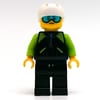 Black Torso, Lime Arms, Black Legs, White Helmet