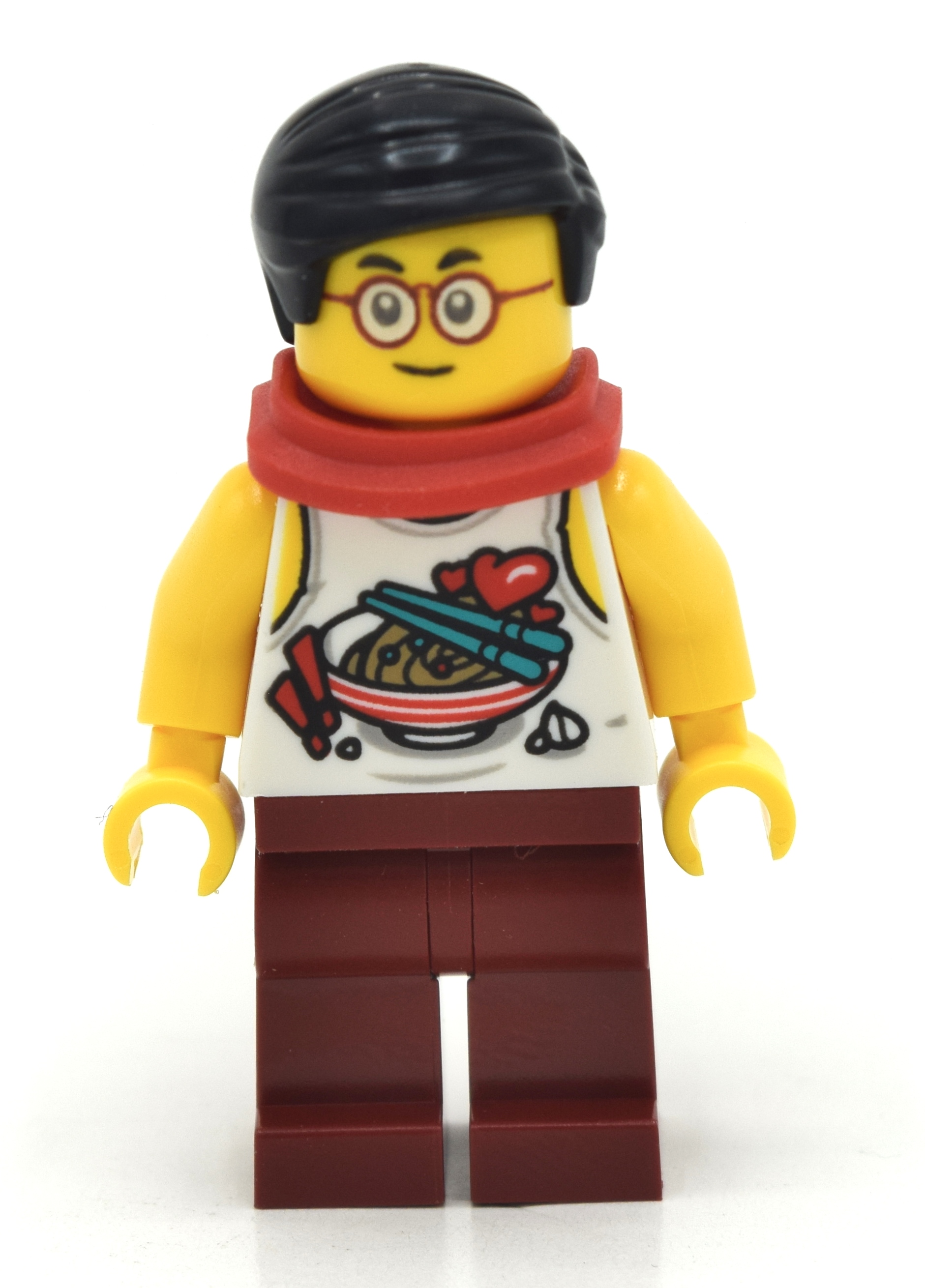 LEGO Mr. Tang - White Torso, Dark Red Legs (fig-011571)