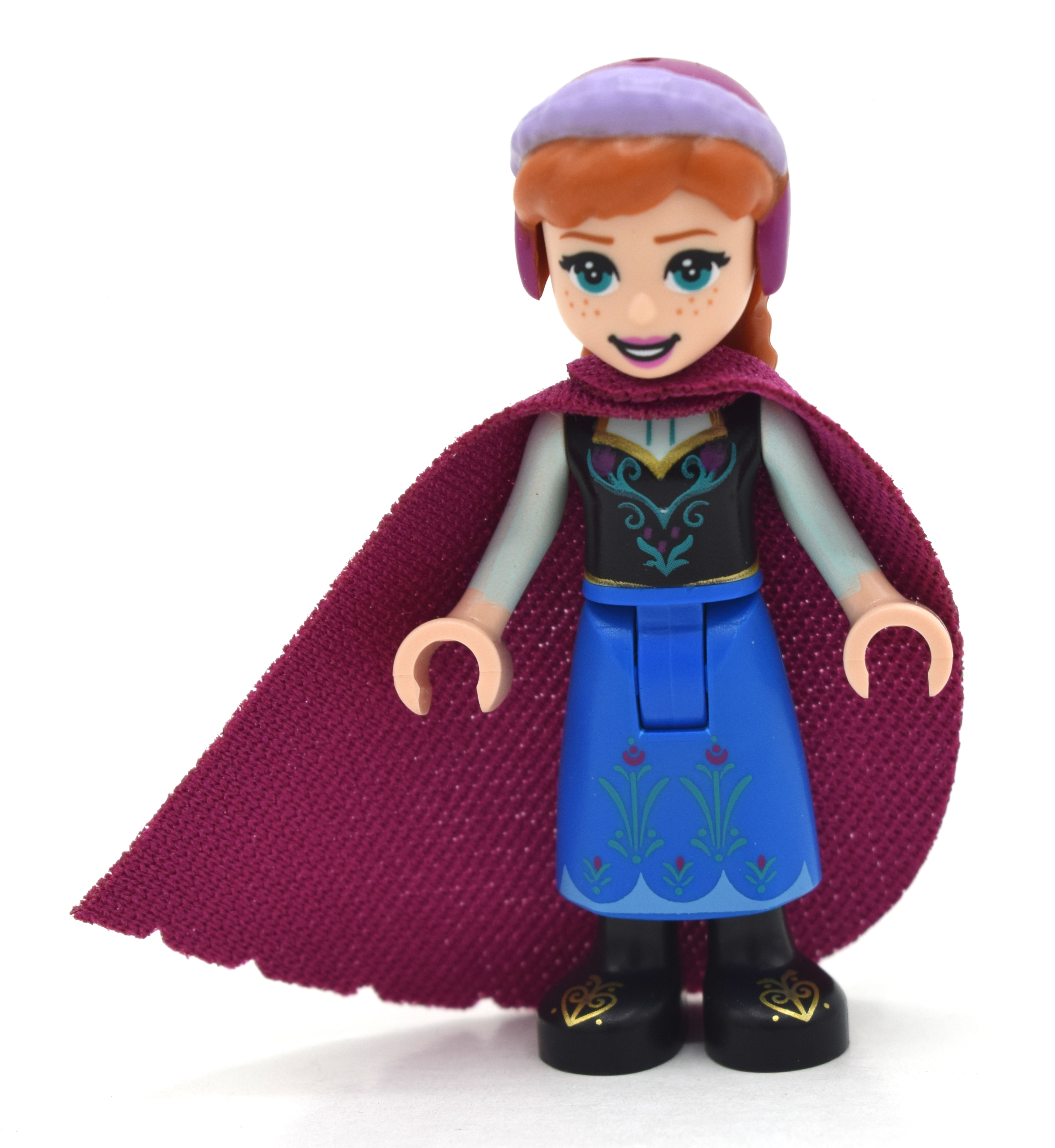 LEGO Anna, Black Top, Blue Skirt (fig-011576)