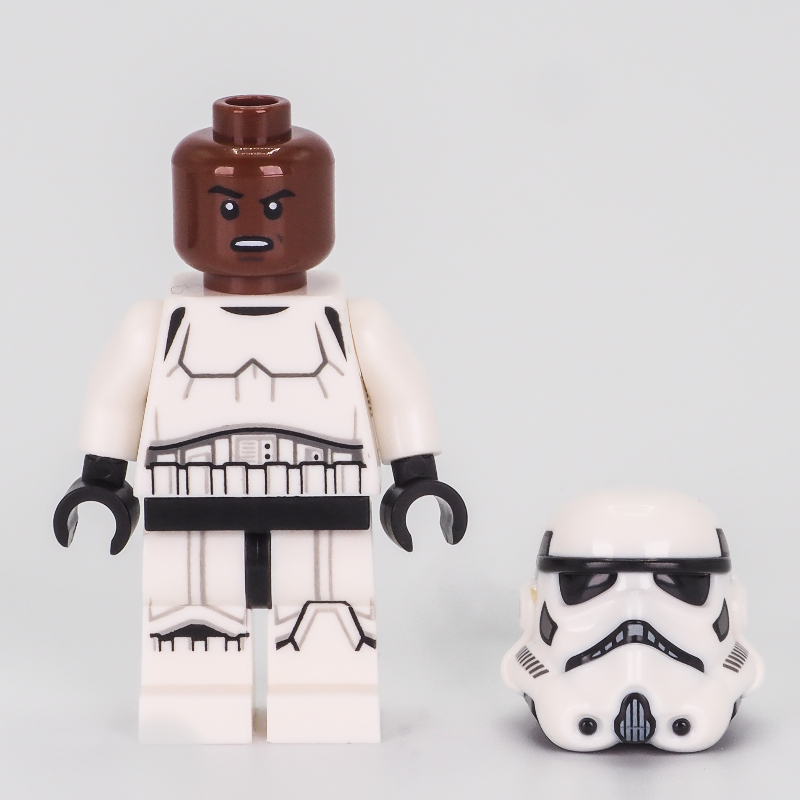 LEGO Stormtrooper, Black Squares on Back of Helmet, Reddish Brown Head (fig-011637)