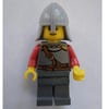 Knight, Armor with Straps, Light Bluish Gray Helmet, Black Eyebrows