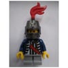 Boy, Coat with Red Sash, Helmet with Red Feather, Black Eyebrows
