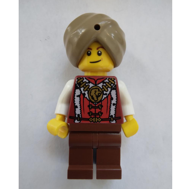 LEGO Snake Charmer, Dark Tan Turban, Black Eyebrows (fig-011675)
