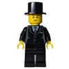 Groom, Black Suit, Black Top Hat, Black Eyebrows