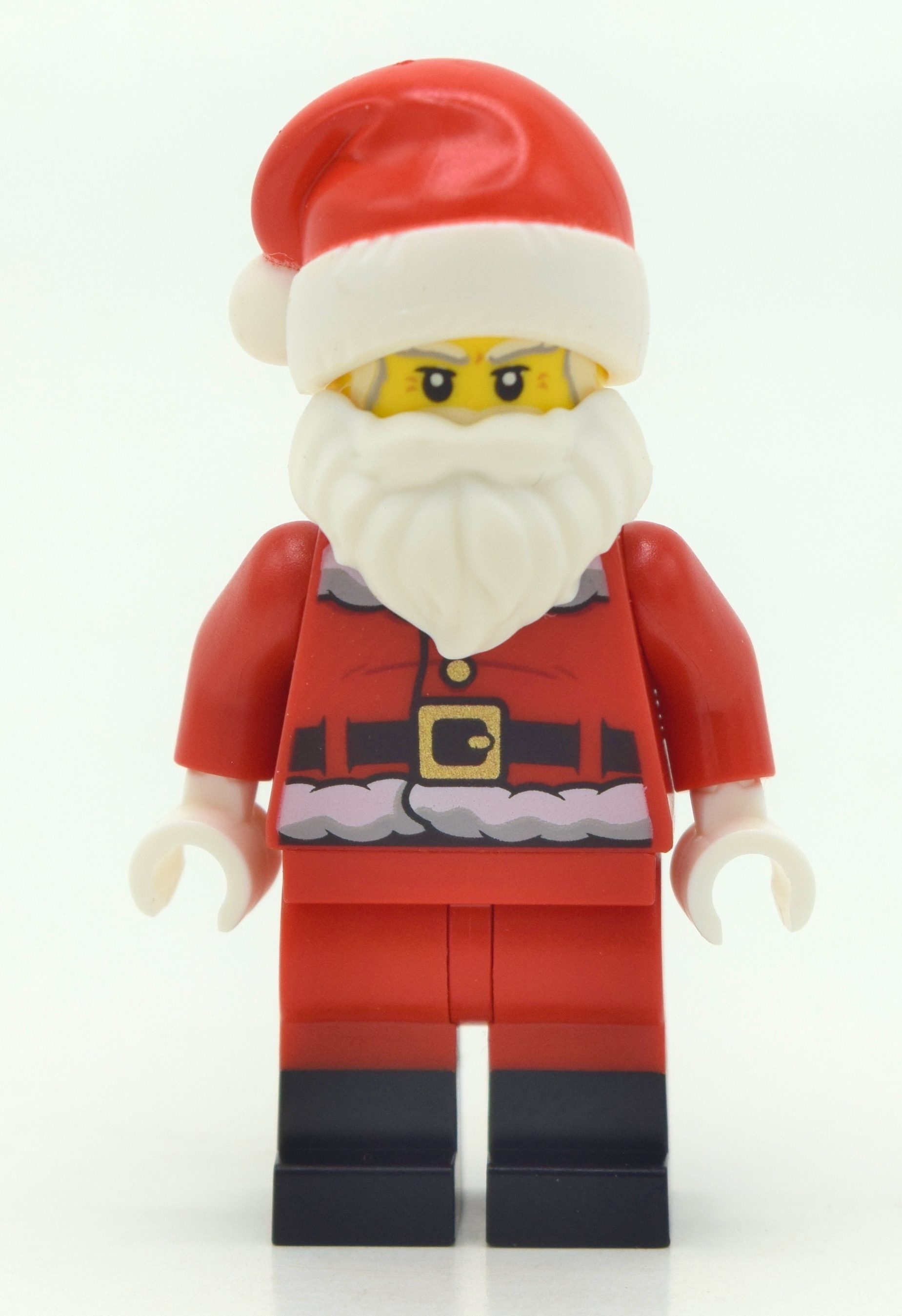 LEGO Santa, Black Boots, Candy Cane on Back (fig-011705)