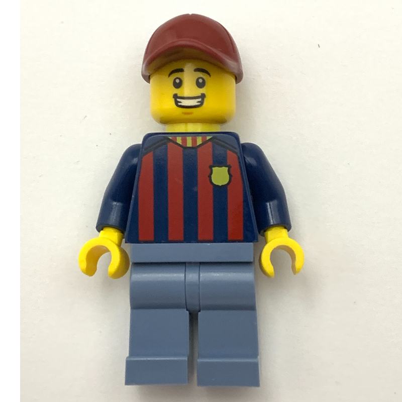 LEGO FC Barcelona Fan - Sand Blue Legs, Dark Red Cap (fig-011729)
