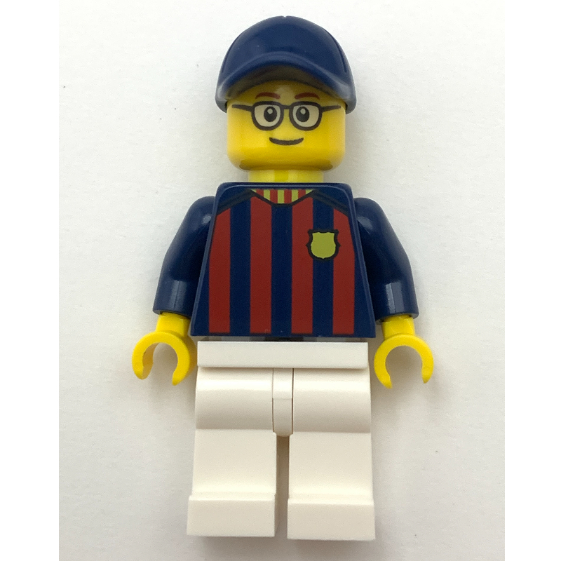 LEGO FC Barcelona Fan - White Legs, Dark Blue Cap (fig-011730)