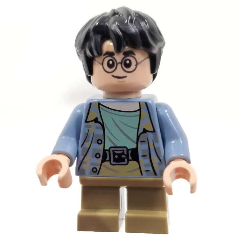 LEGO Harry Potter, Sand Blue Shirt, Short Dark Tan Legs, Scared (fig-011746)