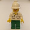 White Torso, Green Legs, White Pith Helmet