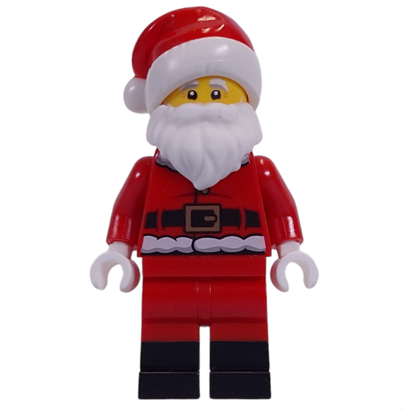 LEGO Santa, Black Boots, 3626cpr3560 Head, 10164 Hat (fig-011798)