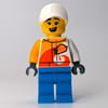 Stunt Rider, White Race Jacket, Dark Azure Legs, White Cap
