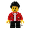 Kid - Red Torso, Black Legs, Black Hair