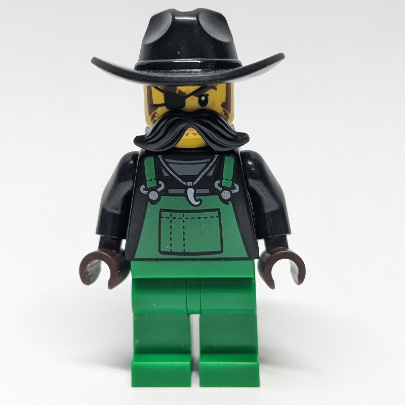 LEGO Criminal, Snake Rattler, Green Overalls (fig-012022)