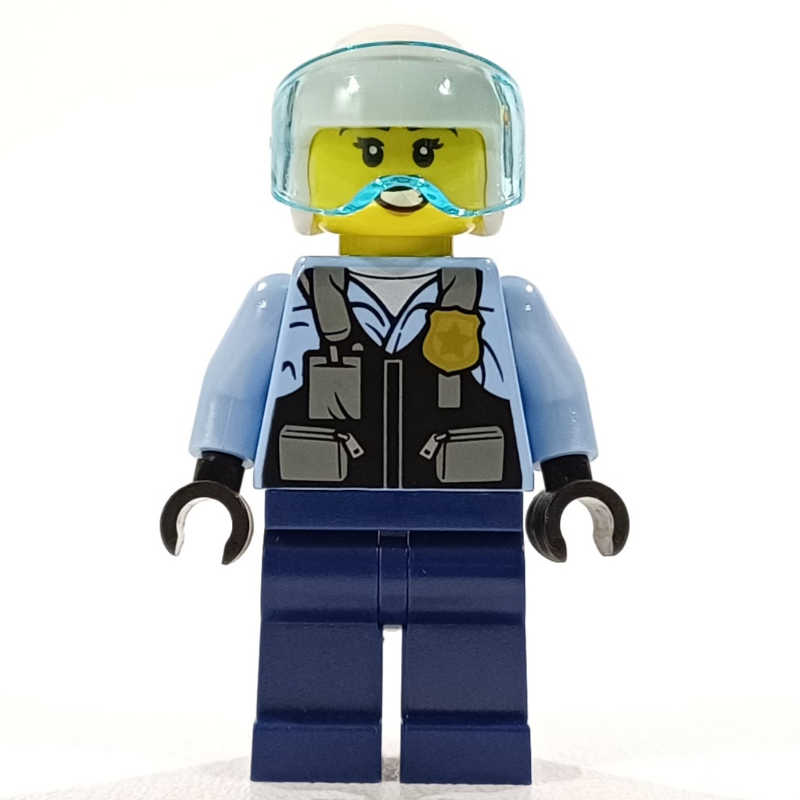 LEGO Rooky Partnur, White Helmet, Dark Blue Legs (fig-012061)