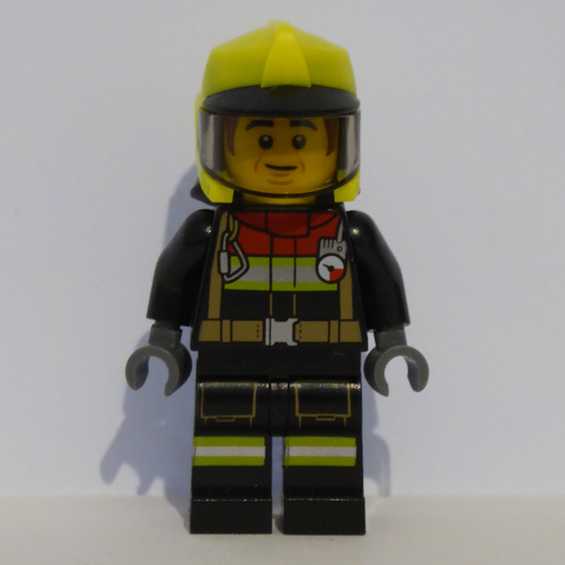 LEGO Bob, Black Firesuit, Vibrant Yellow Helmet (fig-012063)