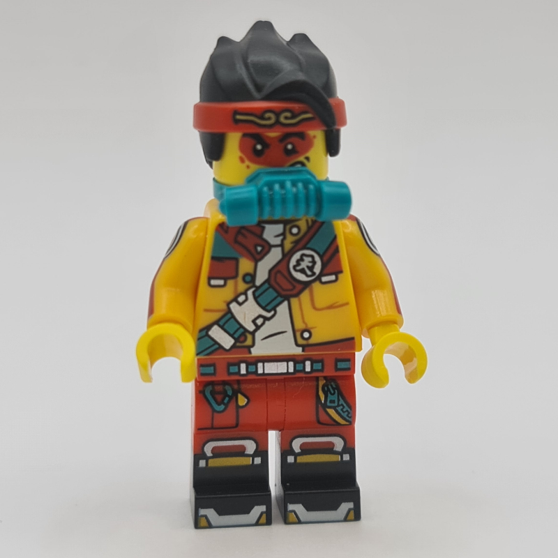 LEGO Monkie Kid, Bright Light Orange Jacket, Breathing Apparatus (fig-012066)