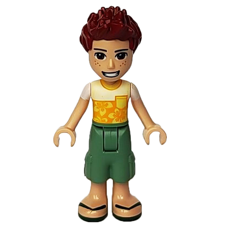 LEGO Daniel - White/Yellow Shirt, Sand Green Pants (fig-012130)