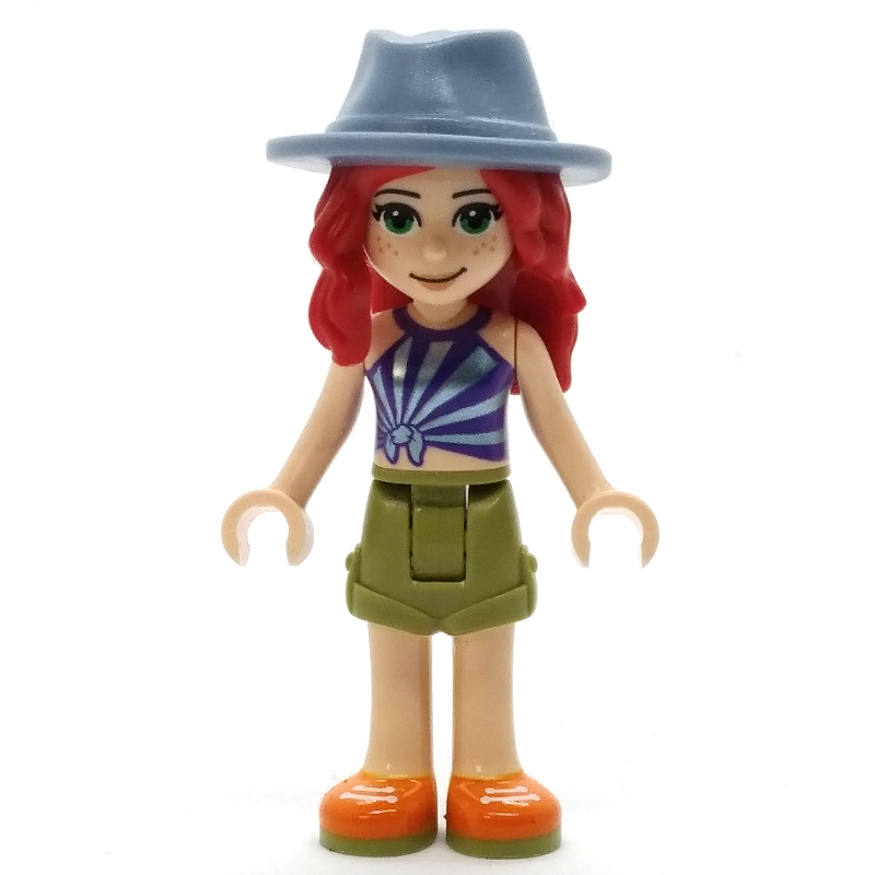 LEGO Mia - Dark Purple Top, Olive Green Skirt, Sand Blue Hat (fig-012134)