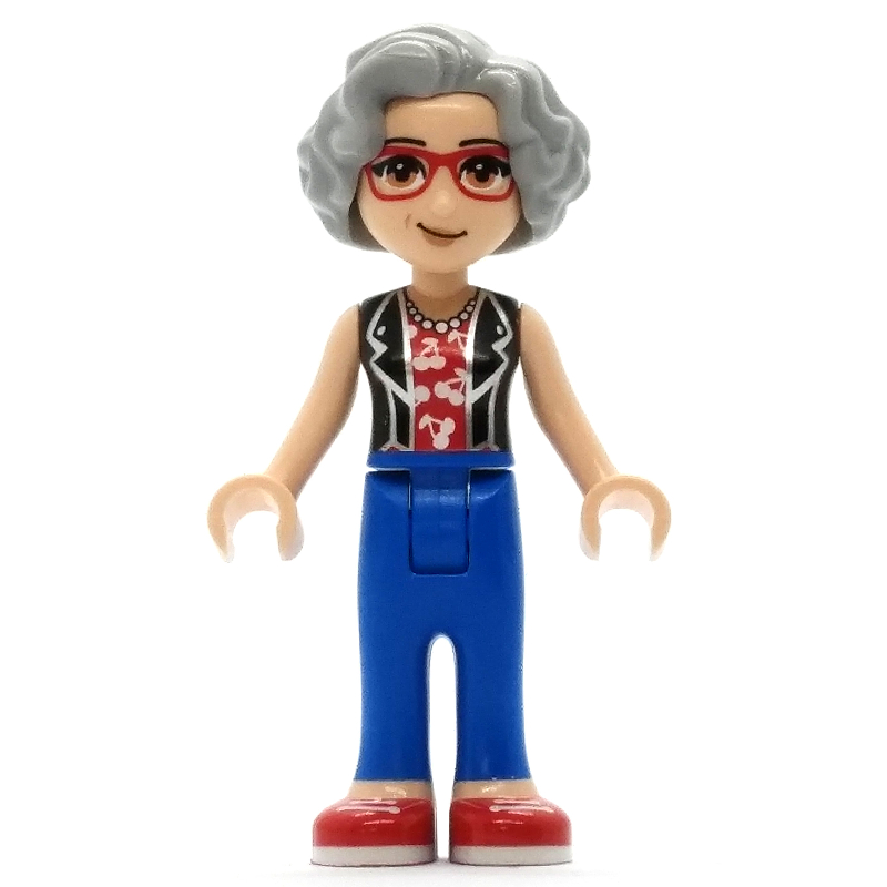 LEGO Dottie - Black Top, Blue Pants, Light Bluish Grey Hair (fig-012142)