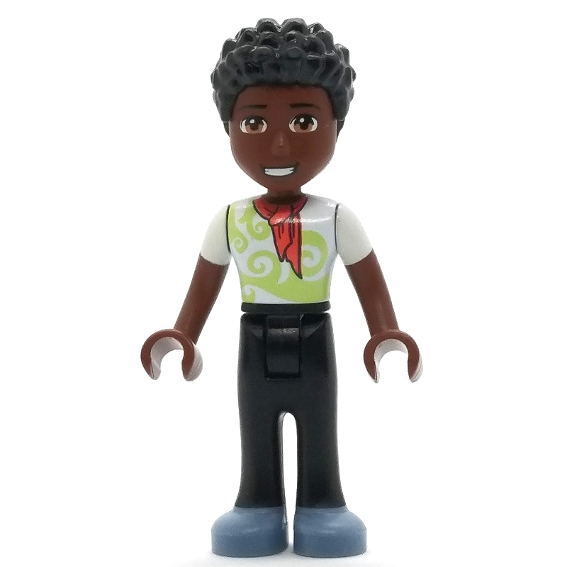 LEGO Trevor - White Shirt, Black Pants, Black Hair (fig-012143)