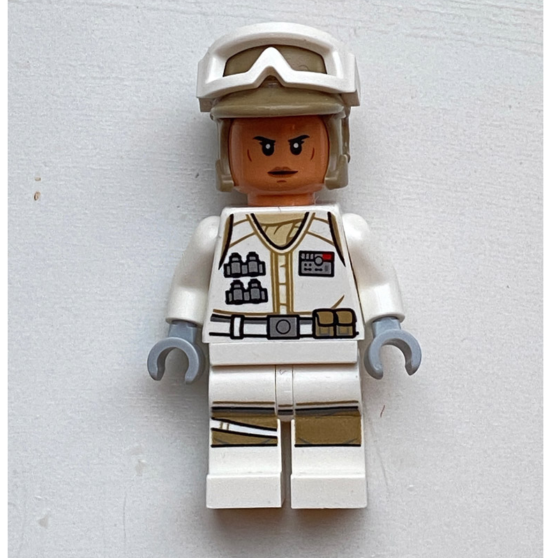 LEGO Rebel Trooper in Hoth Uniform, Dark Tan Hat, Nougat Head (fig-012149)