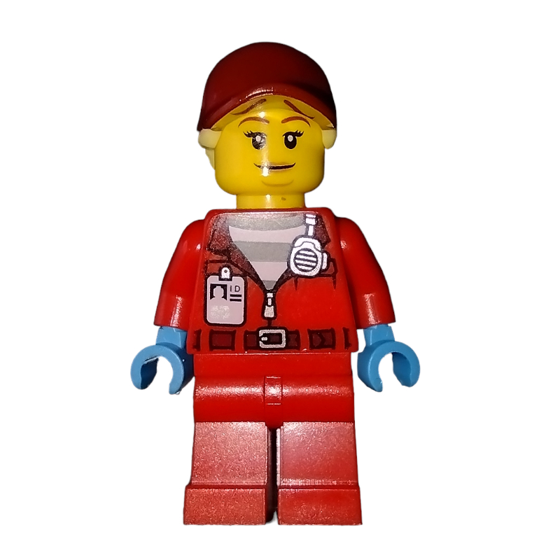 LEGO Criminal, Big Betty, Red Prison Uniform (fig-012159)