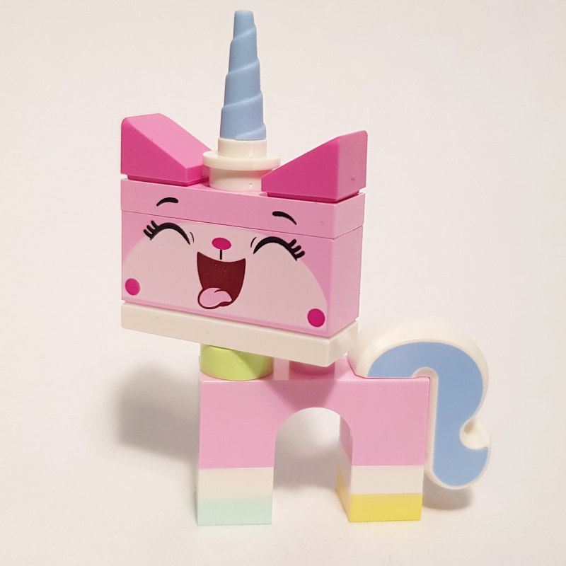 LEGO Unikitty, Light Aqua Foot, Closed Eyes, Tongue Sticking Out (fig-012265)