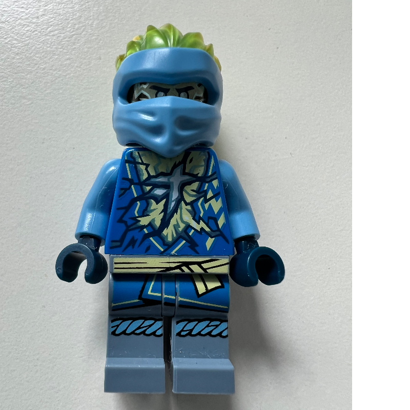 LEGO Jay - Spinjitzu Training, Trans-Neon Green Head (fig-012336)