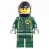 Race Driver, Dark Green Lotus Racing Suit, Black Helmet