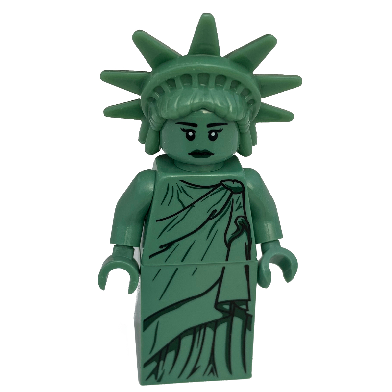 LEGO Lady Liberty (3626c Head) - Rubber Crown (fig-012382)